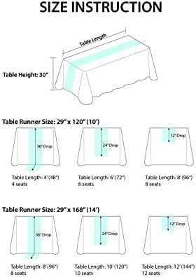 Lings Moment 6-Pack Blush Pink Table Runners with Silver Sparkle
