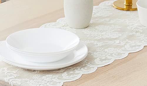 Warm Home Designs Ivory Lace Table Runner 14x72