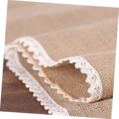 Lace Jute Table Runner 30x275cm for Wedding Events