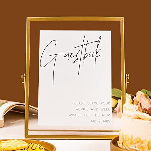 Calculs Gold Floating Picture Frame for Wedding Table Sign