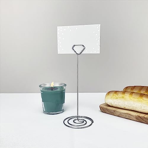 12Pcs Diamond Place Card Holder with Silver Dots