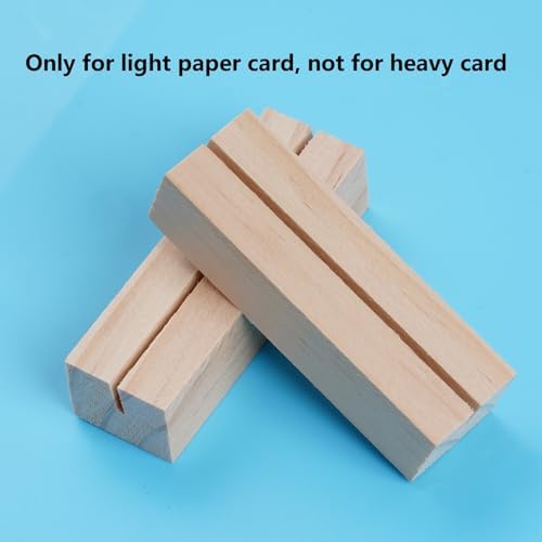 20 Pieces Wood Place Card Holders for Wedding Reception