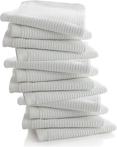 Living Fashions Bar Towels 12 Pack 16x19 Premium Cotton