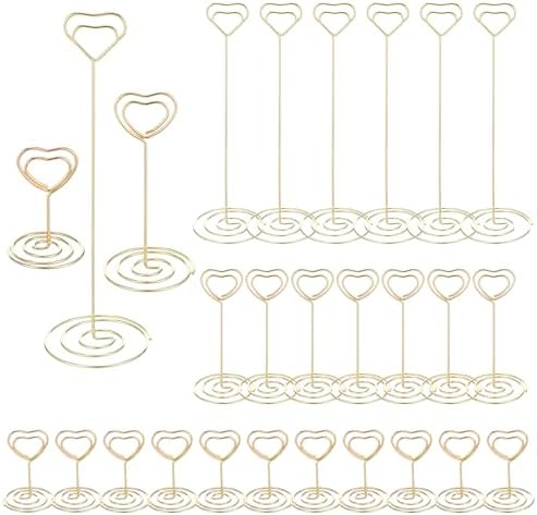 MAQUITA 36pcs Rose Gold Place Card Holder for Weddings