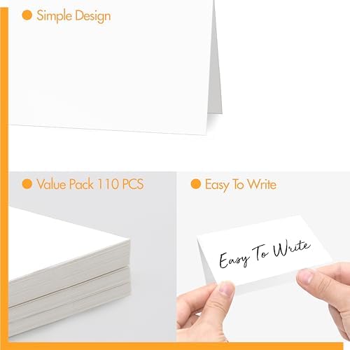 110 PCS Small Tent Place Cards for Events and Weddings