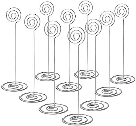 Silver Place Card Holders - 10PCS 86 Inch Table Number Stand for Events