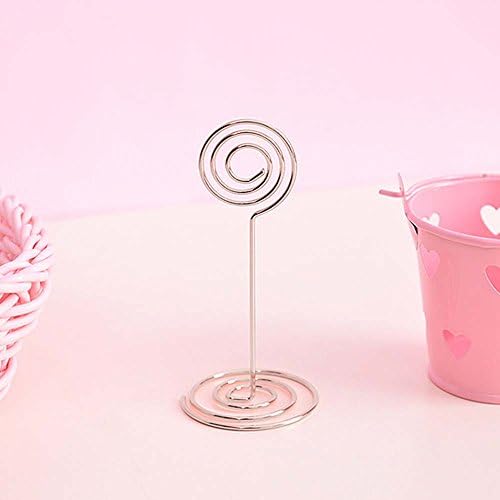 Aniann Table Number Card Holders 25 Pack Silver