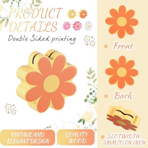 Soaoo 24 pcs Mini Daisy Place Card Holders
