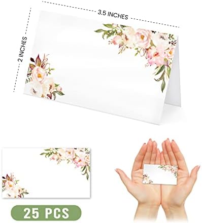 Hadley Designs 25 Pink Peony Place Cards