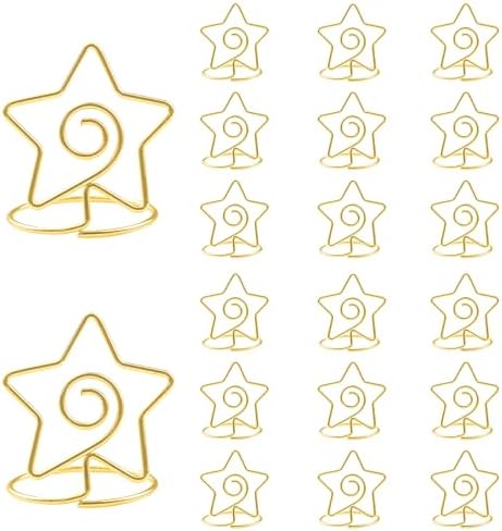 ELANE Wedding Card Holders Set 20pcs Star Diamond Place Card Holders