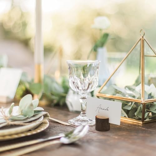THE TWIDDLERS 50 Rustic Wood Place Card Holders