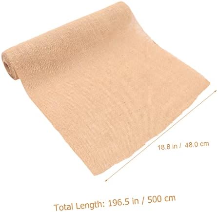 Natural Linen Table Runner for Weddings and Home Decor