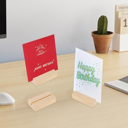 15PCS Wooden Place Card Holder for Tables and Events