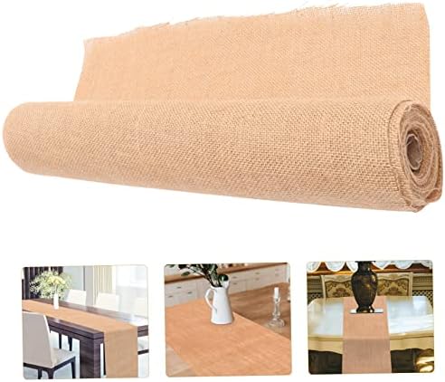 Zerodeko Natural Linen Table Runner for Rustic Wedding Decor