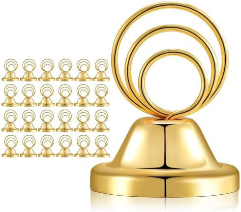 24 Pcs Gold Table Number Holders for Events