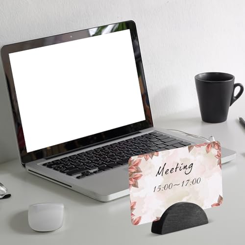 24 Pcs Black Wooden Table Name Holders