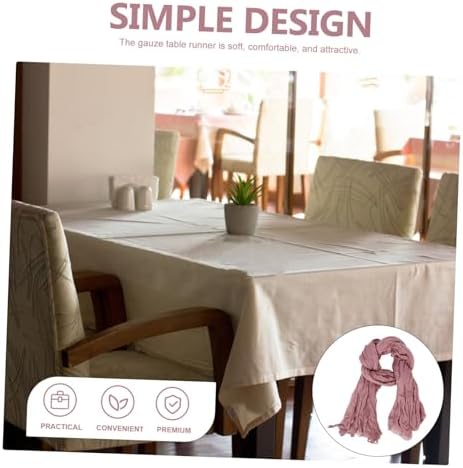4pcs Bohemian Gauze Table Runner for Weddings and Parties 1