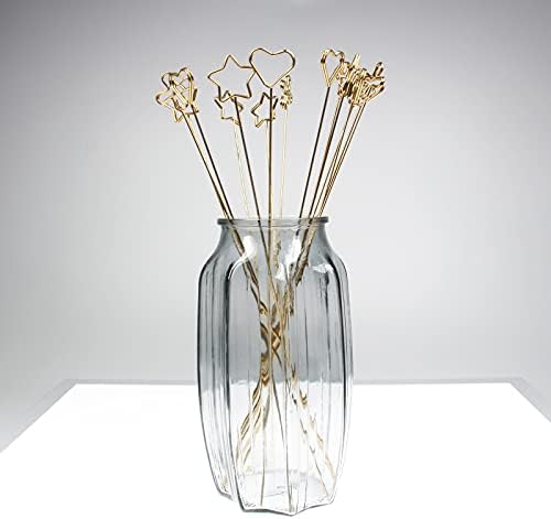 Tinsow 30 Pcs Heart Shape Metal Place Card Holder