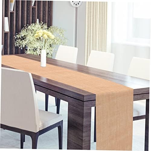 Natural Linen Table Runner for Weddings and Home Decor