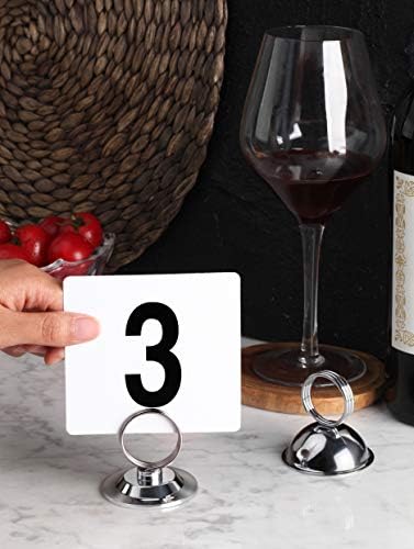 New Star Foodservice 23367 Split-Ring Place Card Holder Set of 12