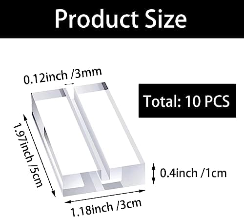 14 Piece Acrylic Sign Holders Clear Card Stands