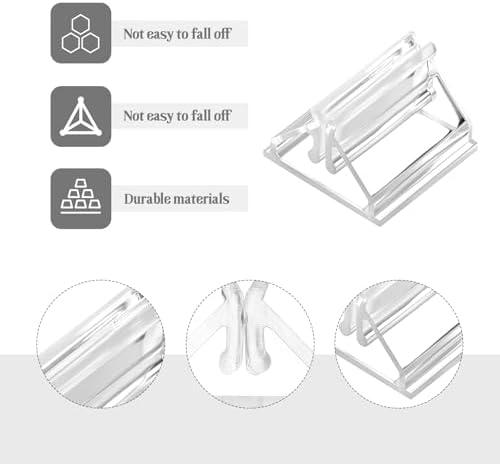 72 Pcs Acrylic Place Card Holders for Wedding Photos and Games