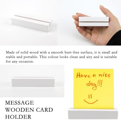 20pcs Wood Place Card Holder for Events and Decor