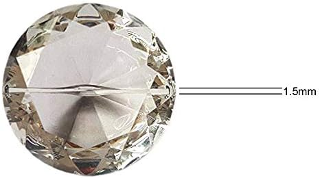 HOHIYA 24 Piece Clear Acrylic Diamond Place Card Holder