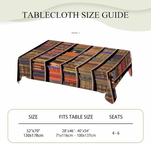 Vintage Wooden Lattice Tablecloth 52x70in