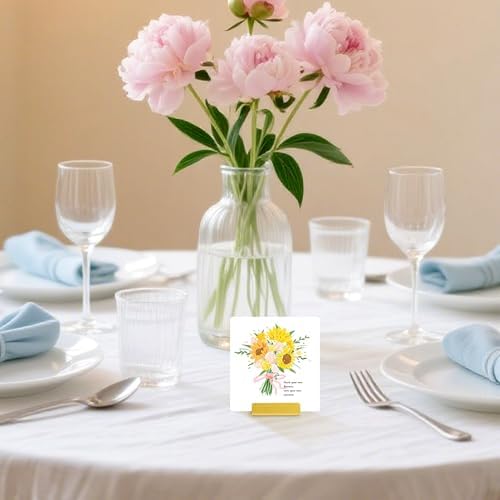 Urban Deco Gold 24PK Table Card Holder Set