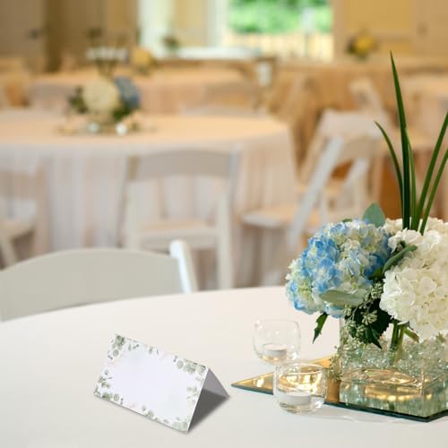 50pcs Eucalyptus Leaf Place Cards for Wedding Seating Chart