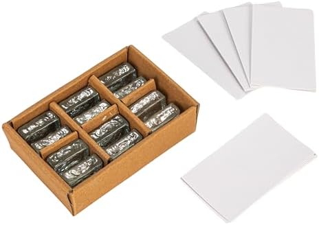 Creative Co-Op Clear Glass Cube Place Card Holders Set of 6