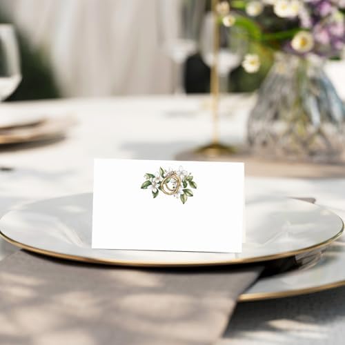 Floral Wedding Place Cards 25 Pack