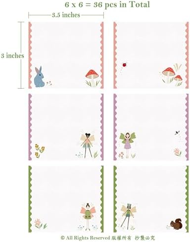 Cheerland Woodland Fairy Themed Place Cards 36pcs