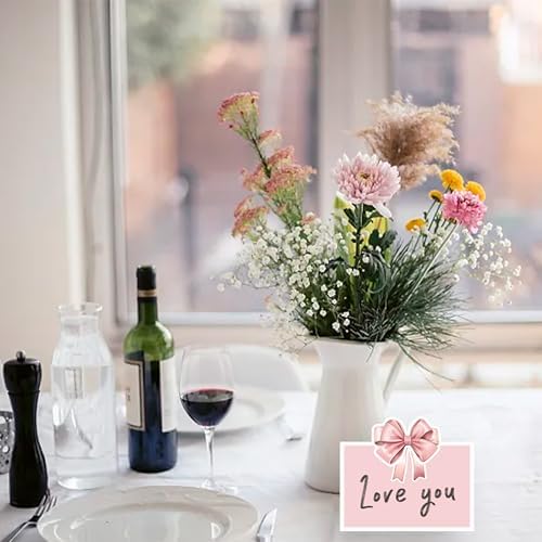 24 Pcs Pink Bow Place Cards for Baby Shower and Birthday Party
