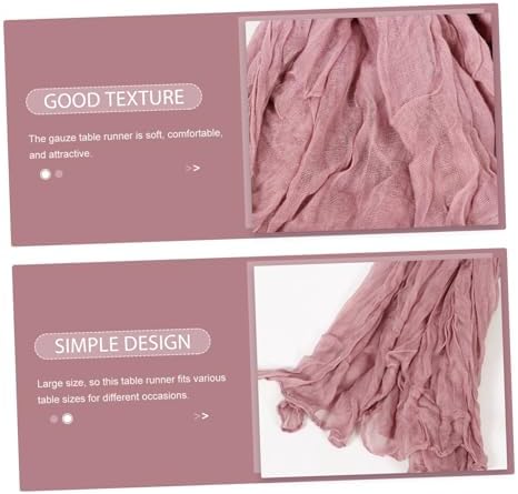 4pcs Bohemian Gauze Table Runner for Weddings and Parties
