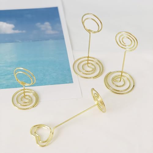 20 Pcs Metal Wire Place Card Holders Table Number Holder Wedding Table Clips