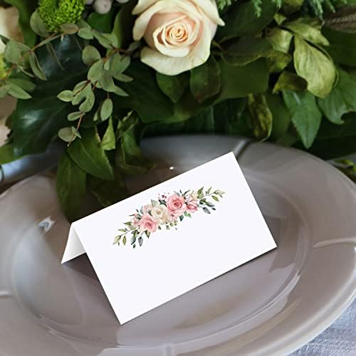 321Done Pink Roses Place Cards Set of 24