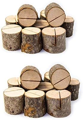 Rustic Wood Table Numbers Holder 20pcs