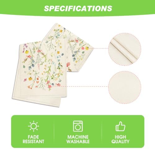 Artoid Mode Wildflowers Bloom Table Runner 13x60 Inch