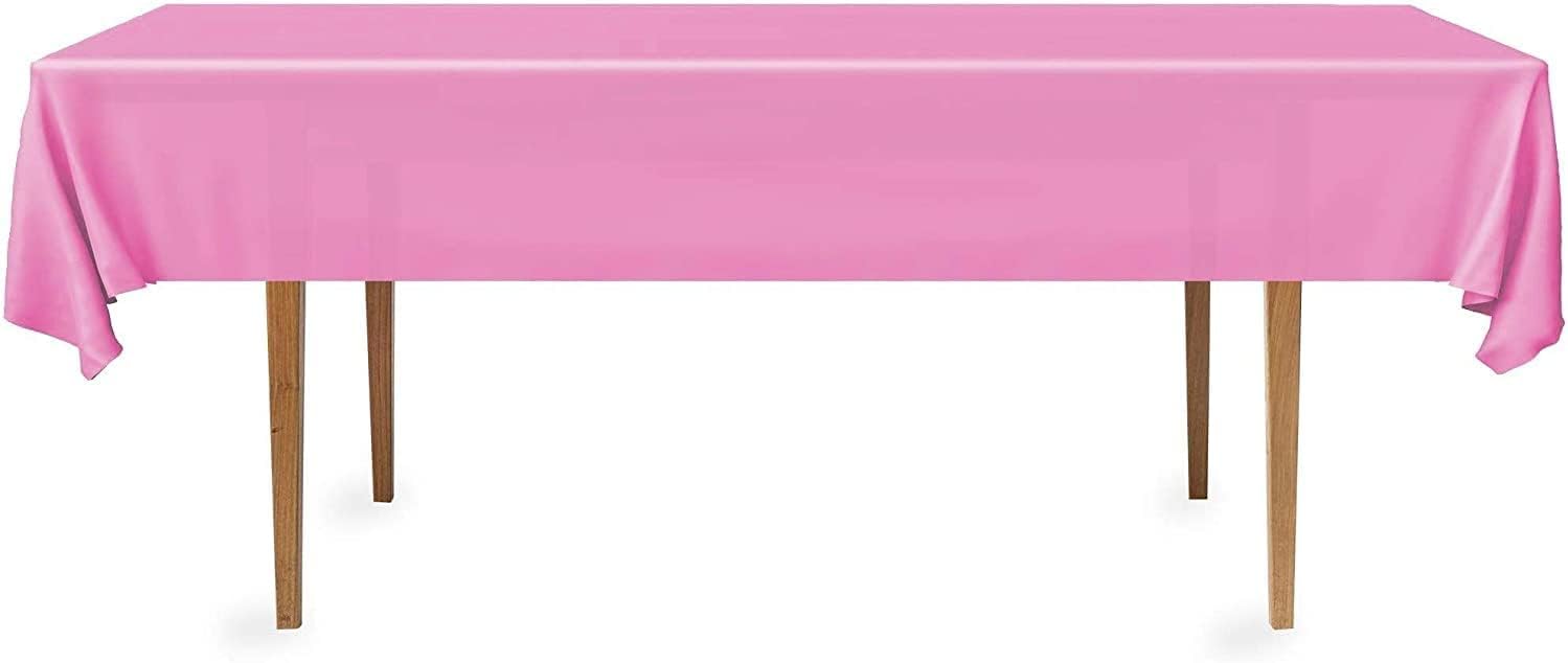 DecorRack 12-Pack Fuchsia Tablecloths for Parties