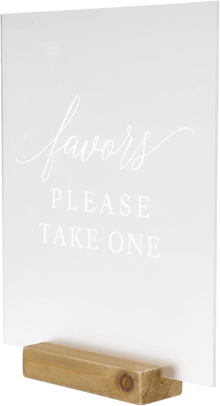 Hanna Roberts Set of 3 Wedding Signs with Holder