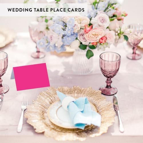 Andaz Press Fuchsia 20-Pack Place Cards for Events