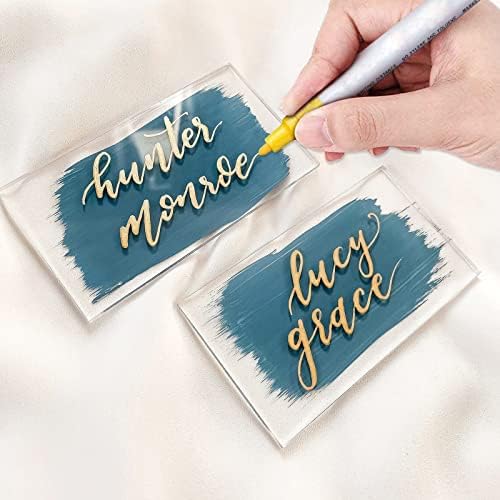 Clear Acrylic Place Cards 35x2 Inch 18 Thick 20 Pcs Set
