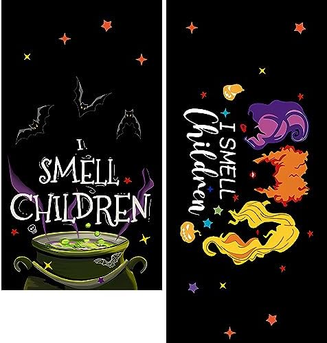 Halloween Table Runner Hocus Pocus Burlap 13x72 Inches