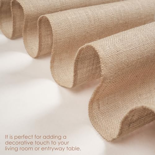 Rajrang Jute Burlap Table Runner 360x12 Inch Natural