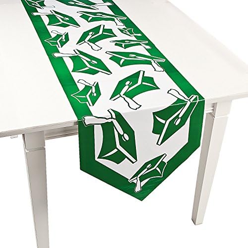 Green Congrats Grad Table Runner - 1 Piece