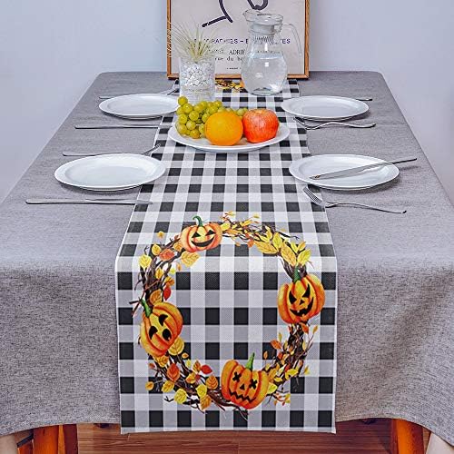 TH XHome Linen Table Runner 183 Inches Long Farmhouse Decor