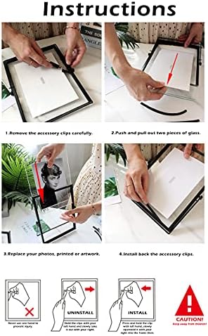 Calculs Gold Floating Picture Frame for Wedding Table Sign