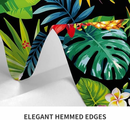 TKS MITLAN Decorative Tablecloth with Pineapples Hawaii Design 60x84 Inch